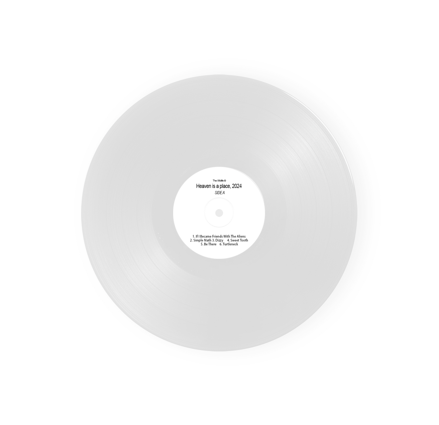 Heaven is a place, 2024 Limited Edition Signed Clear Vinyl